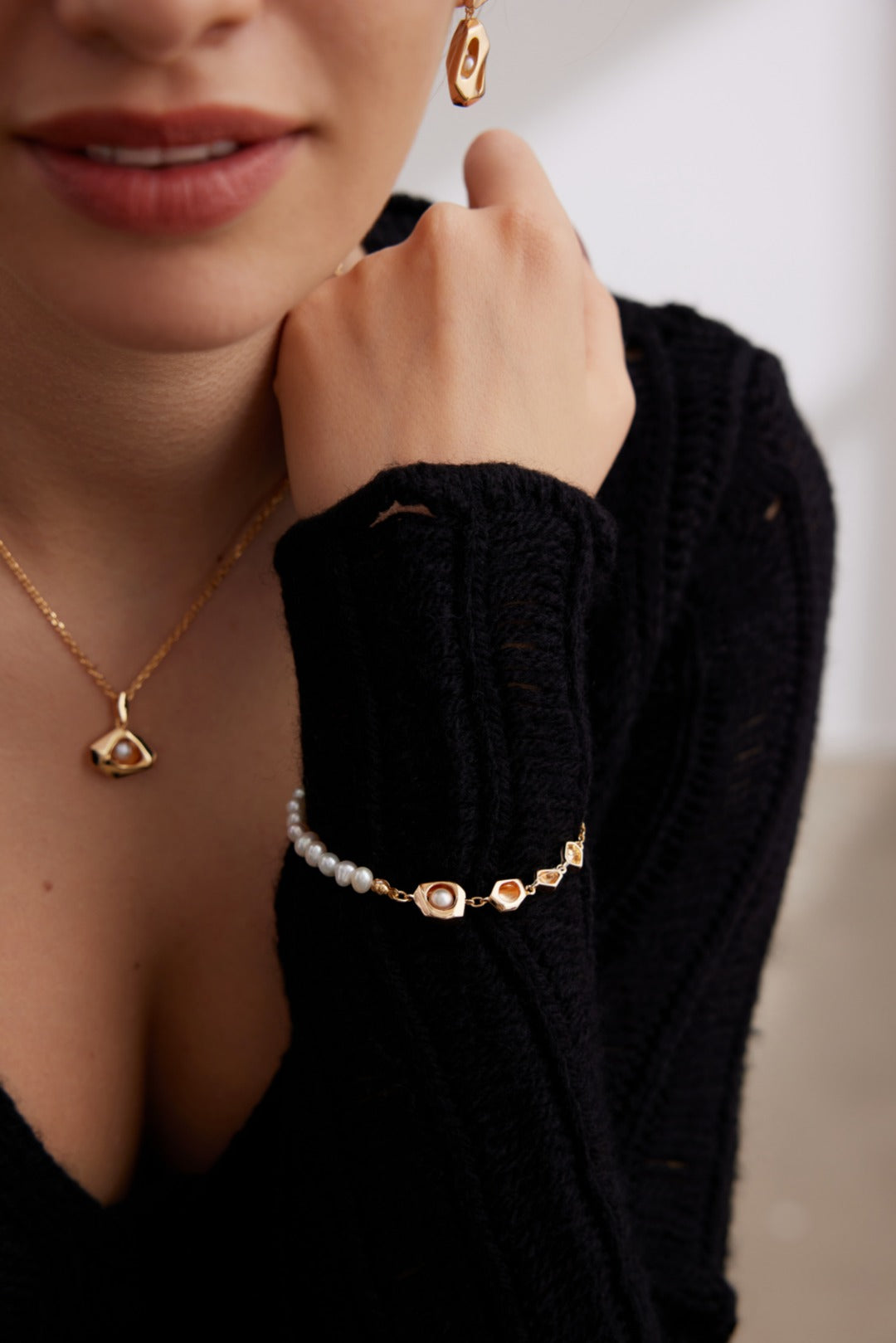 Silver Pearl Bracelet