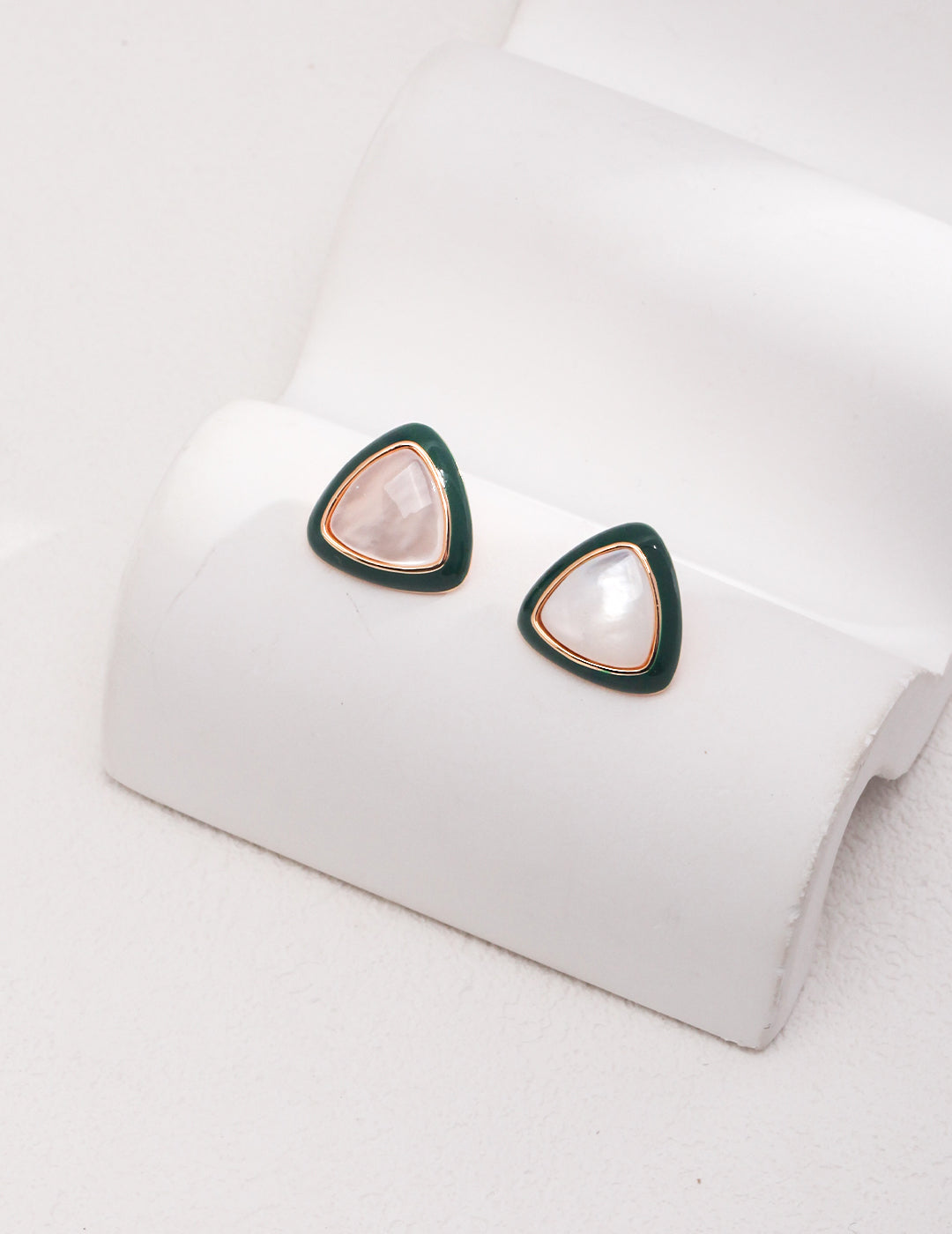 Green Glazed Earring