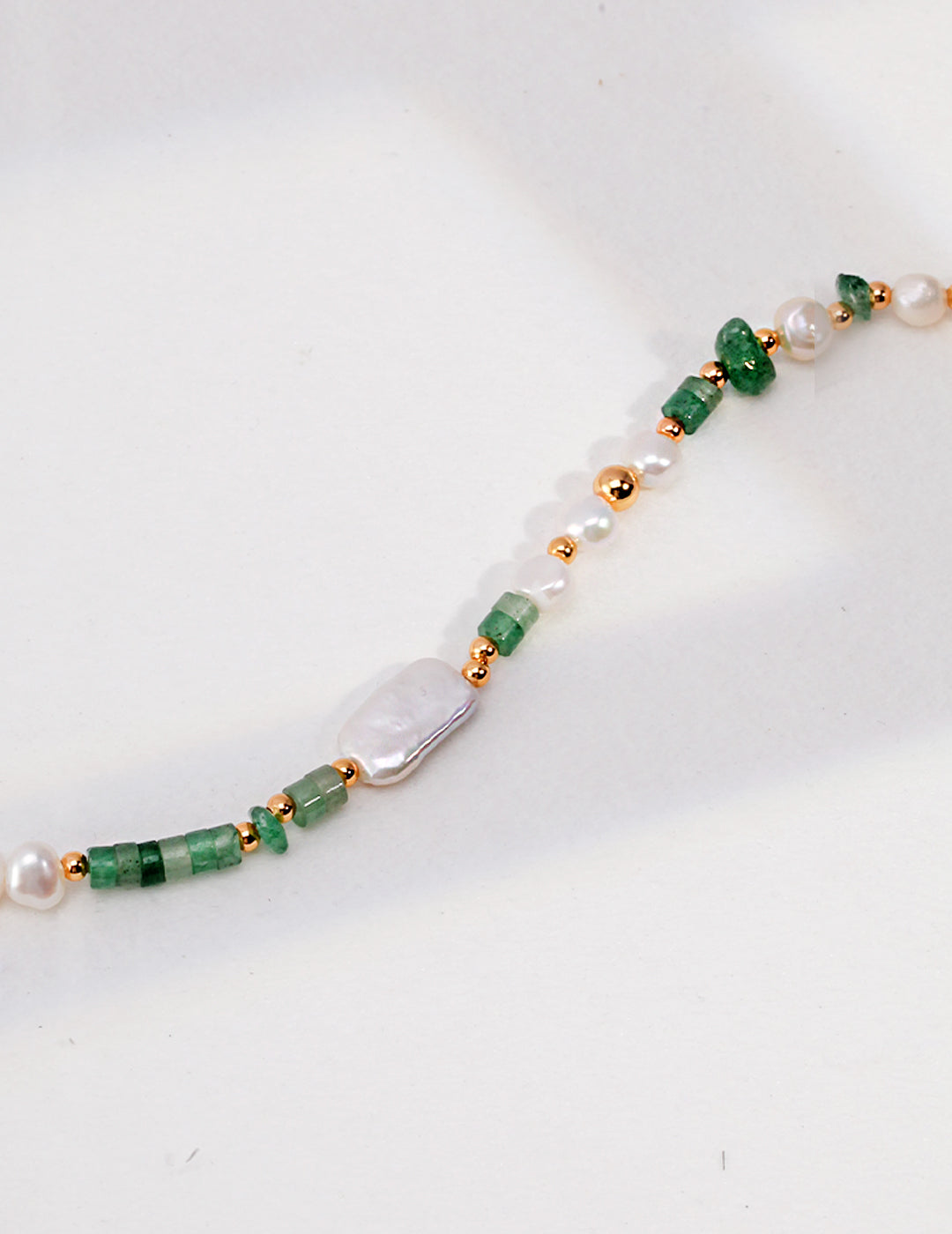 Aventurine Pearl Necklace