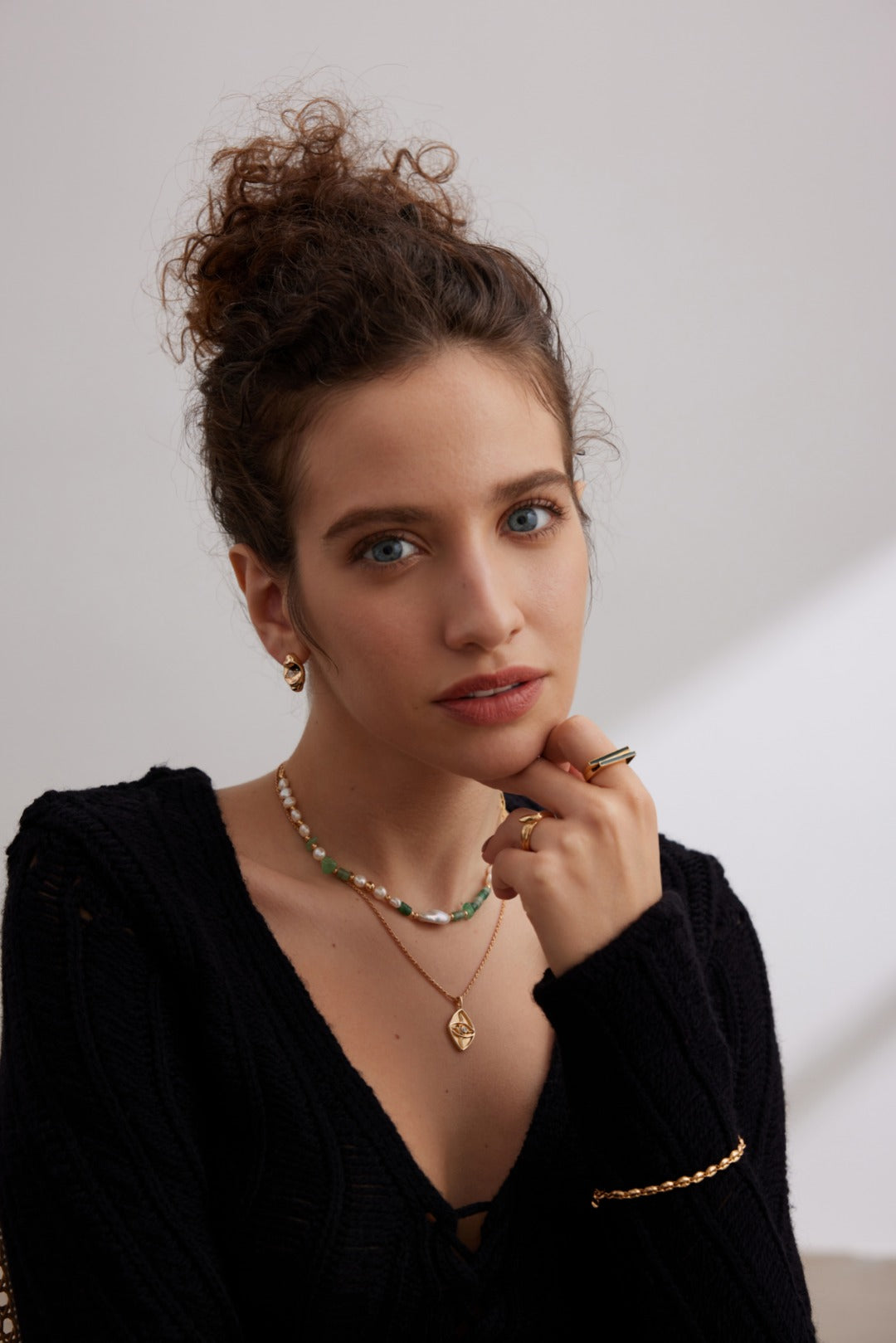 Aventurine Pearl Necklace