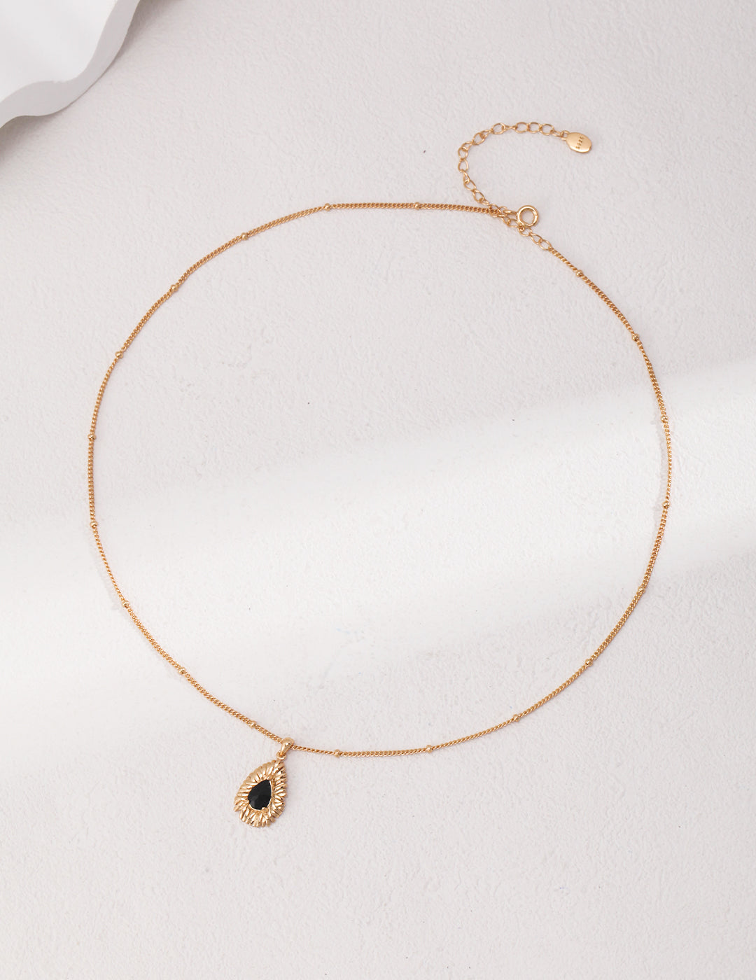 Black Zircon Necklace and Earring