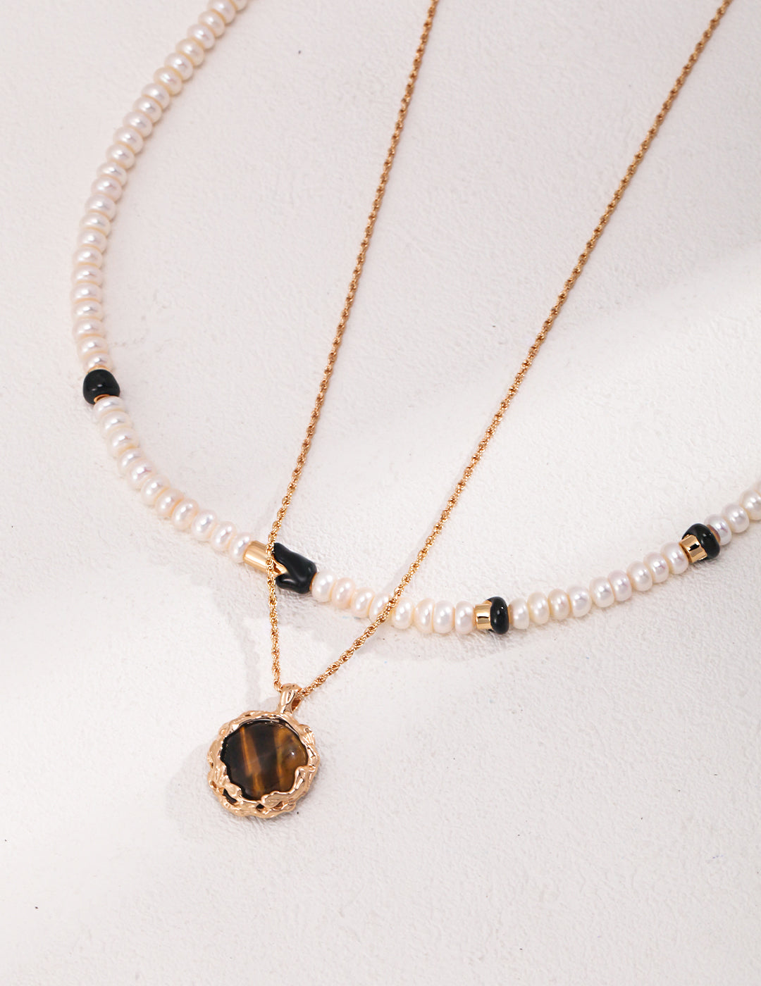 Glazed Pearl Necklace
