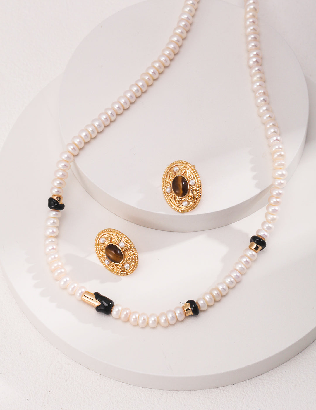 Glazed Pearl Necklace