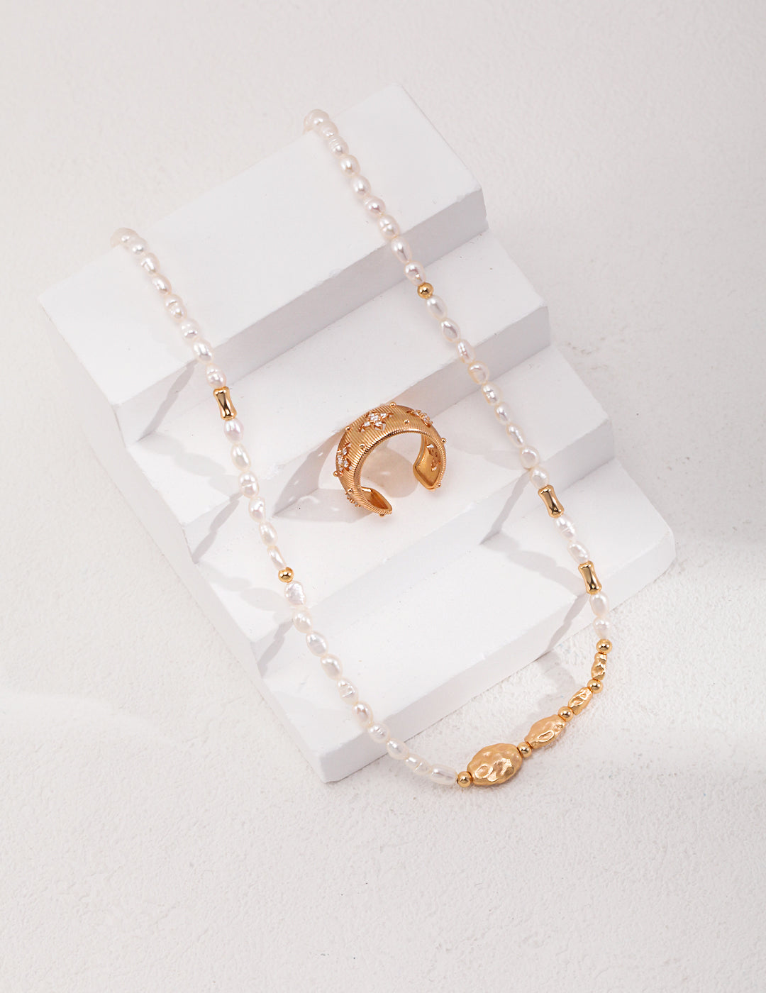 Silver Pearl Necklace