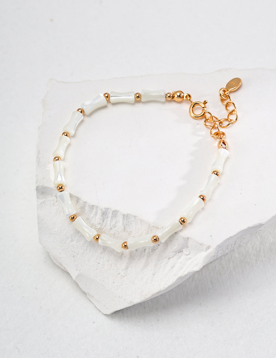 Bamboo Joint Necklace and Bracelet