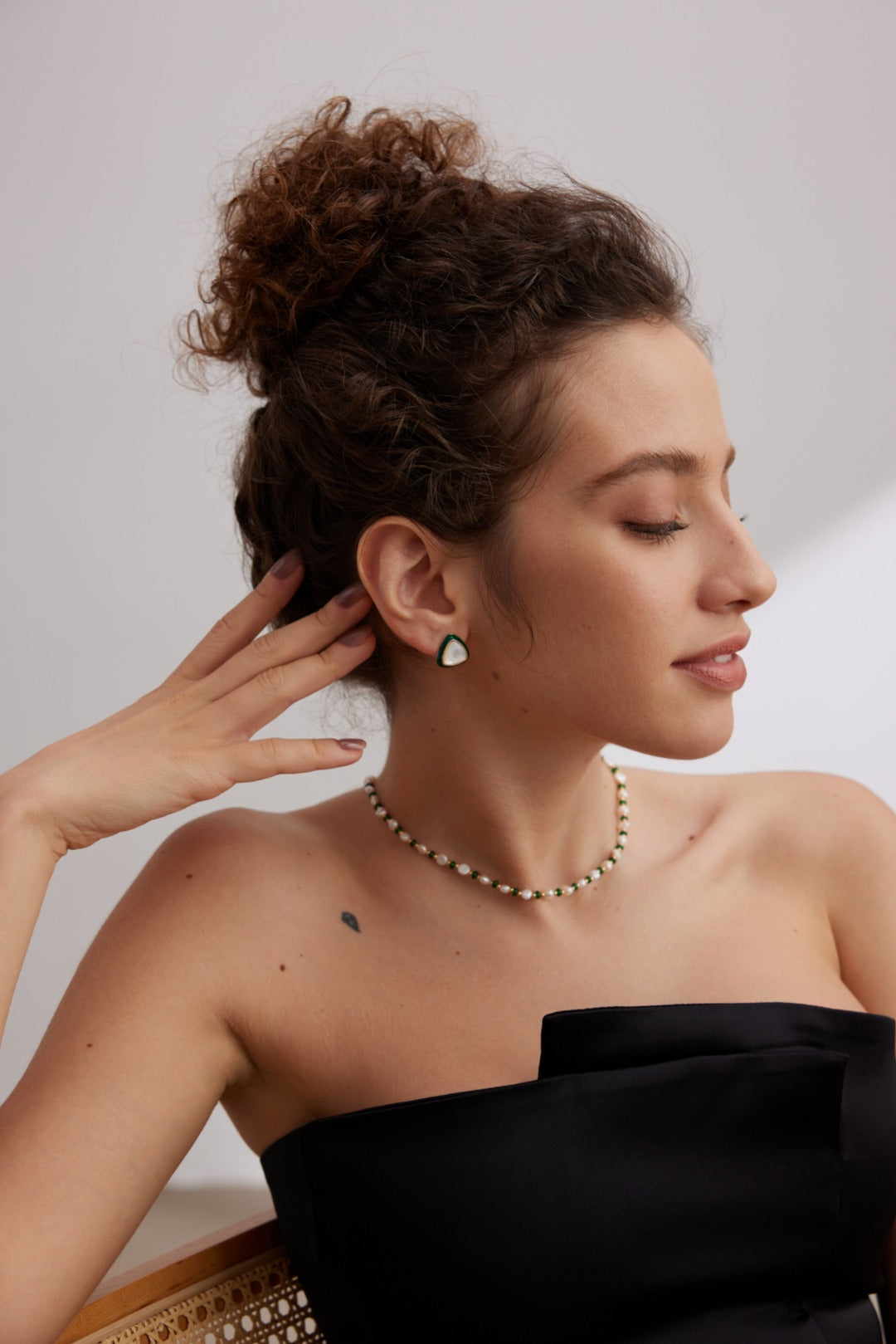 Emerald Pearl Necklace