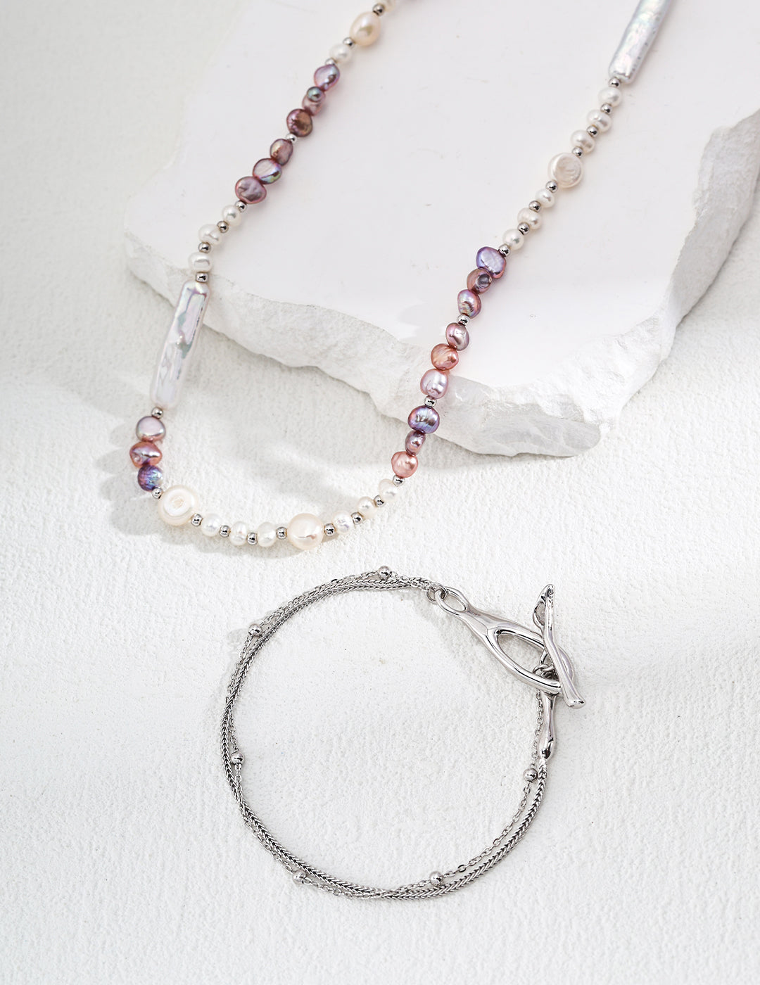 Twin Line Silver Bracelet