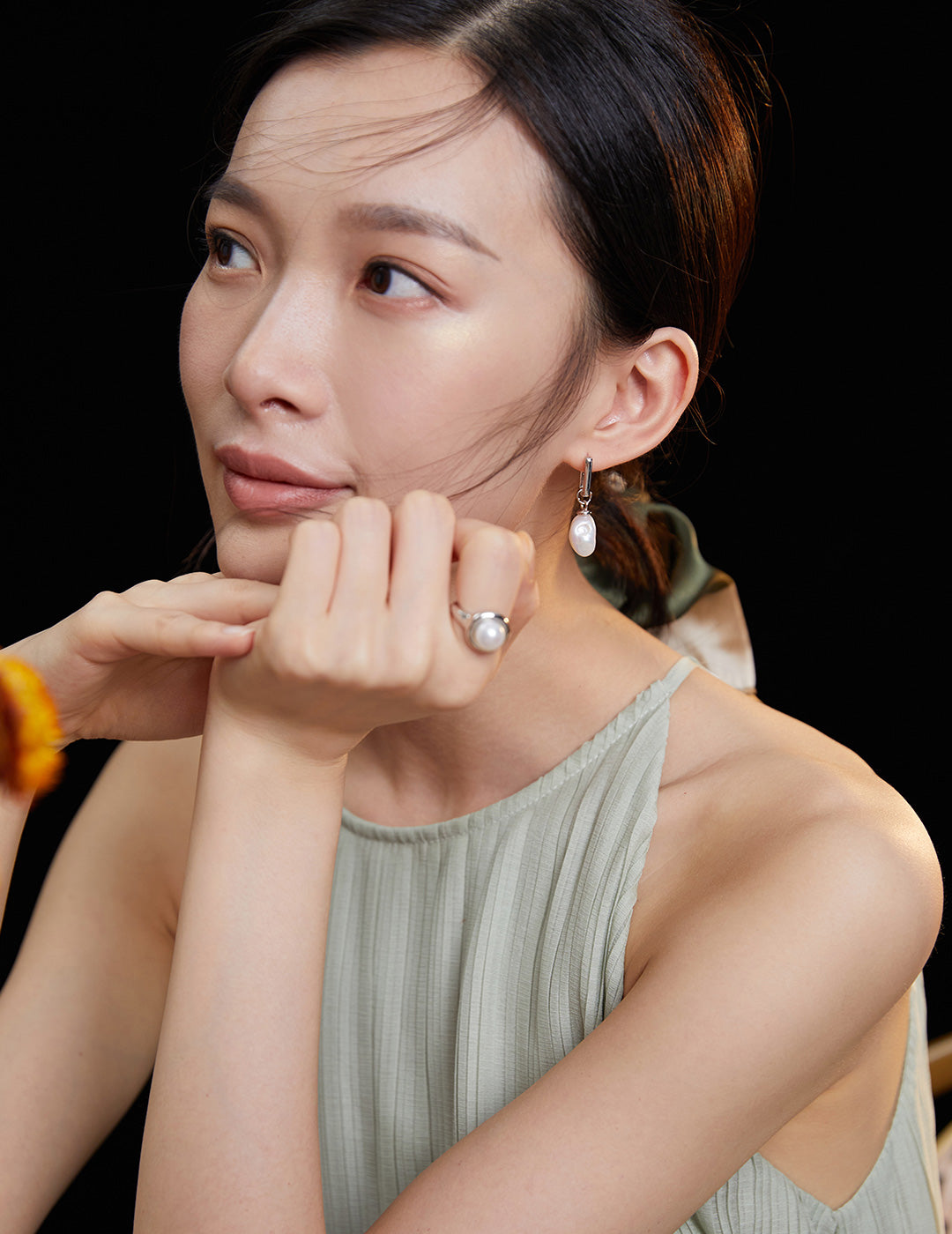 Silver Pearl Ring