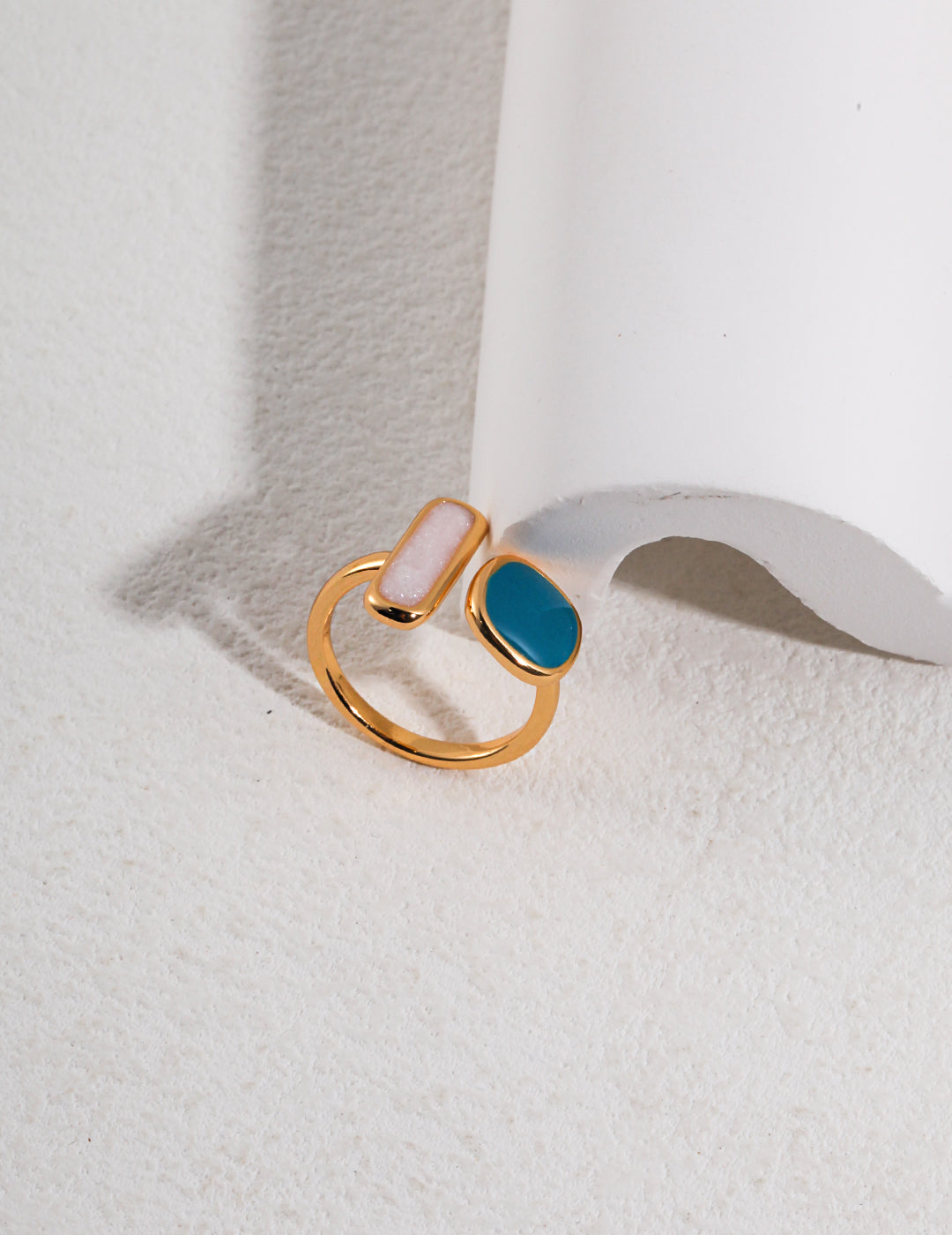 Glazed Silver Ring