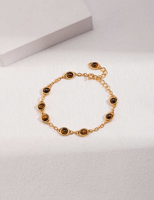 Tiger Eye/Lapis Lazuli Bracelet