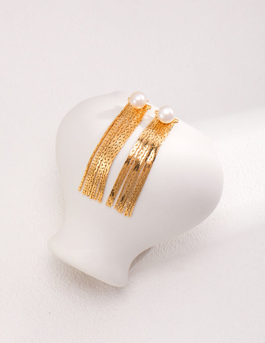 Tassel Pearl Earring