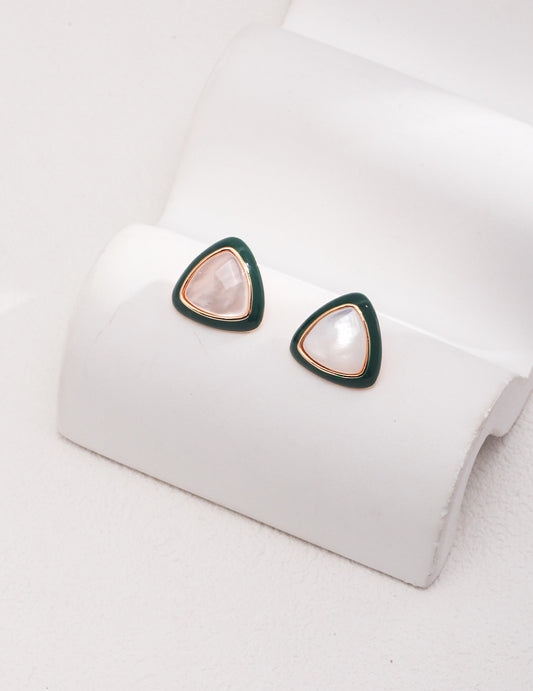 Green Glazed Earring