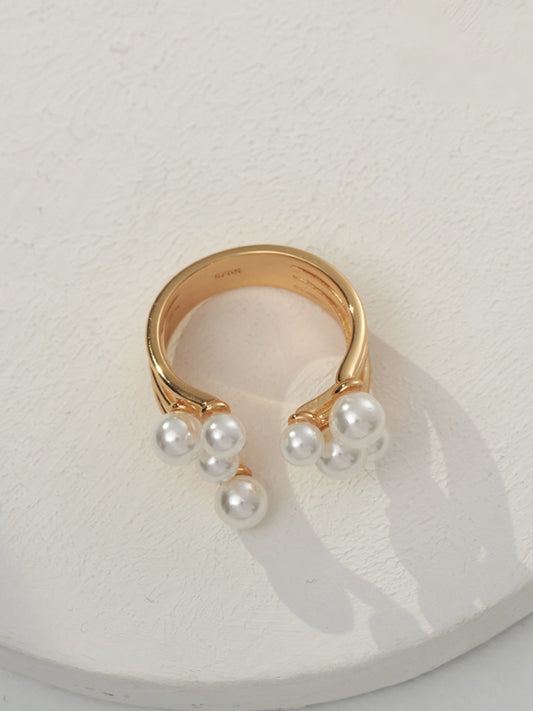 Silver Pearl Ring
