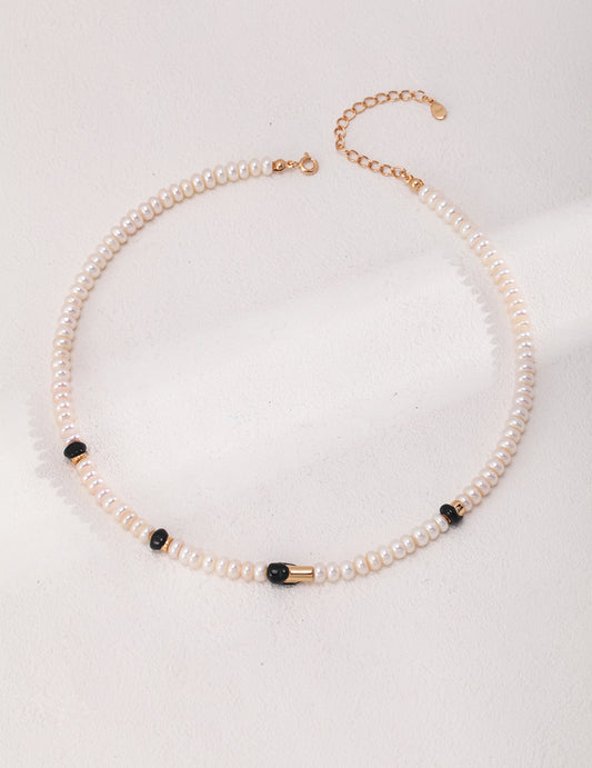 Glazed Pearl Necklace