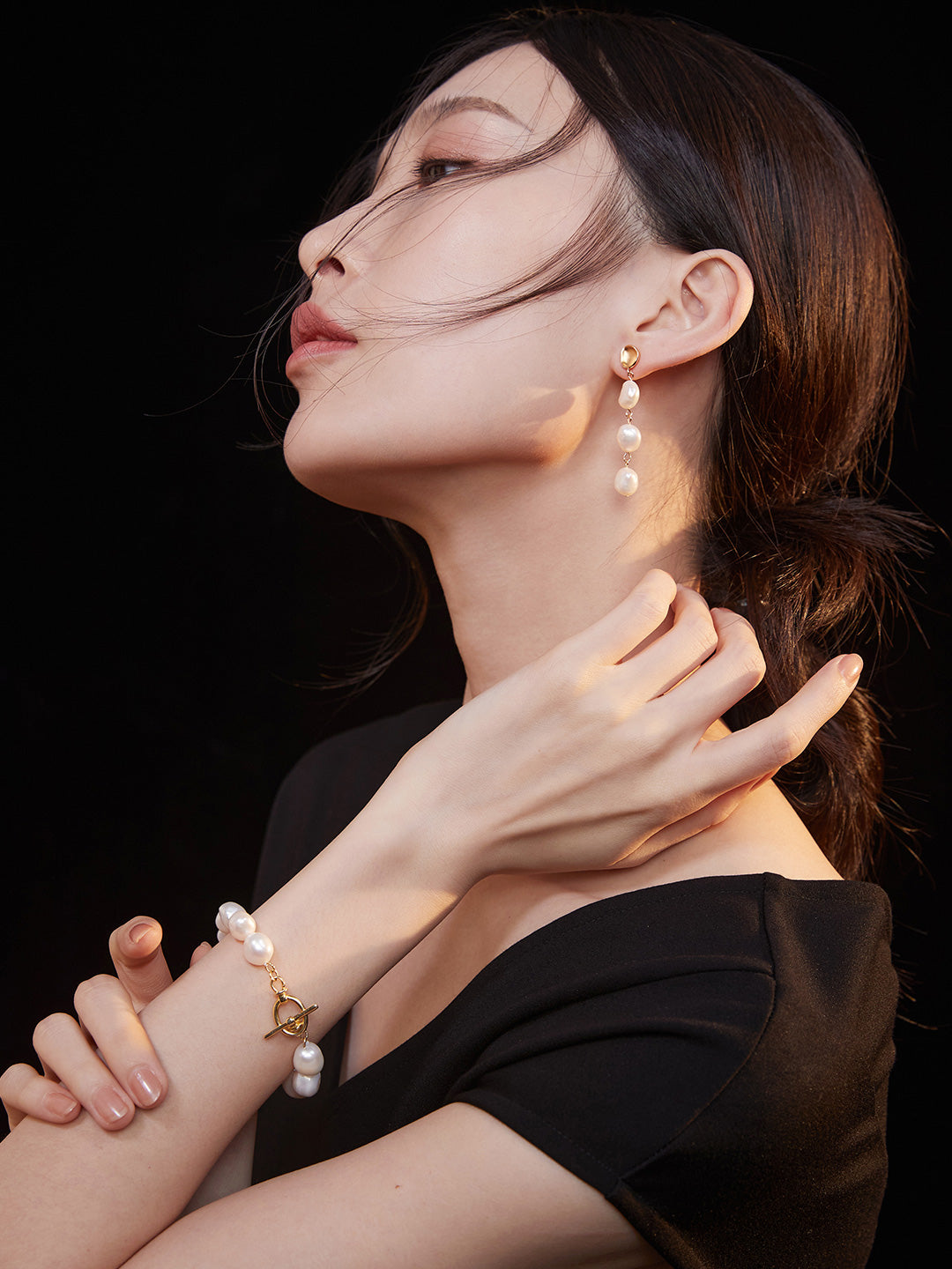 Baroque Drop Earring